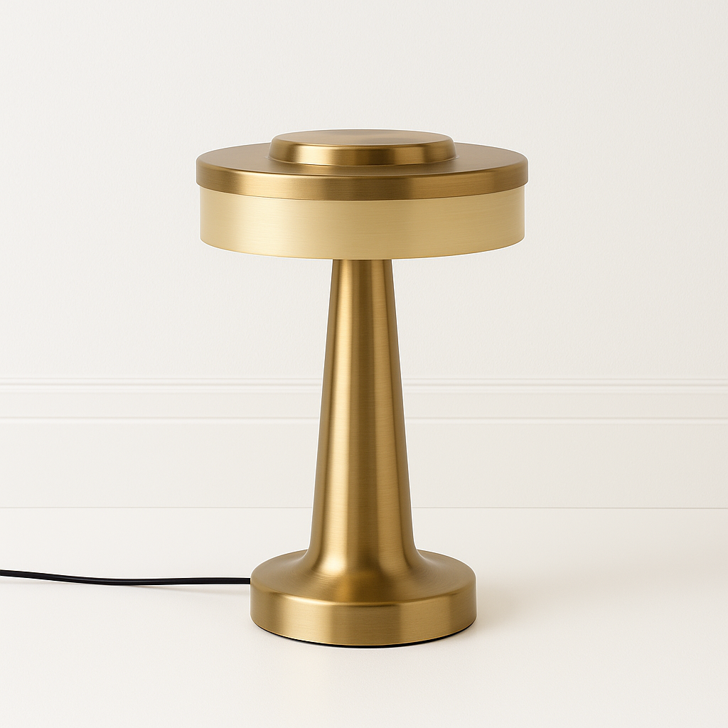 Luminária de Mesa Moderna Minimalista Metal LED Dumbbel