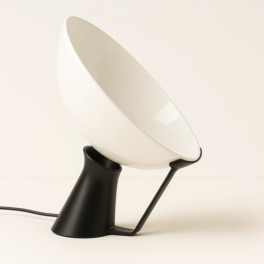 Luminária de Mesa Moderna Minimalista Metal Vidro Radar