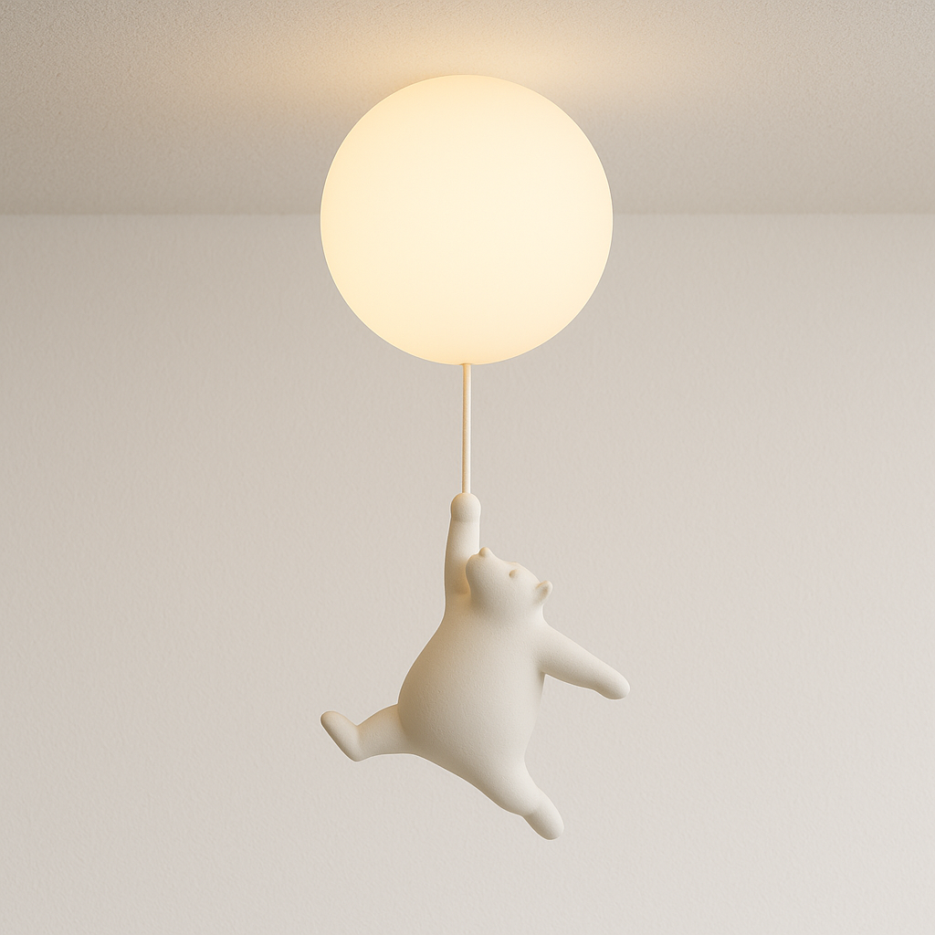 Luminária Pendente Moderna Minimalista Infantil Balão Globo Fly