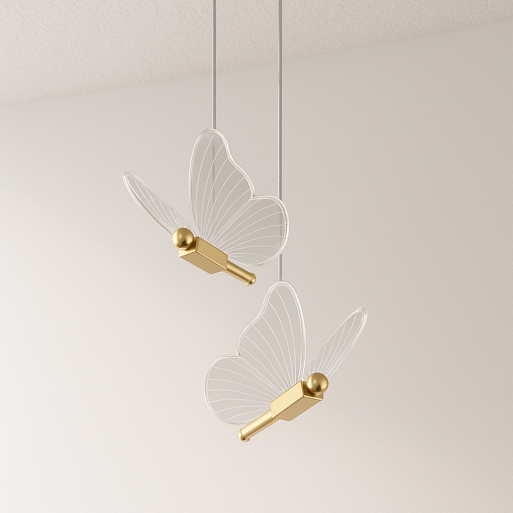 Luminária Pendente Moderno Minimalista Borboleta Fly