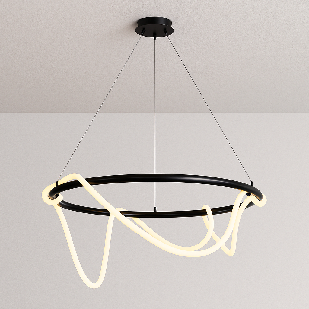 Luminária Pendente Moderno Minimalista Spirale Round