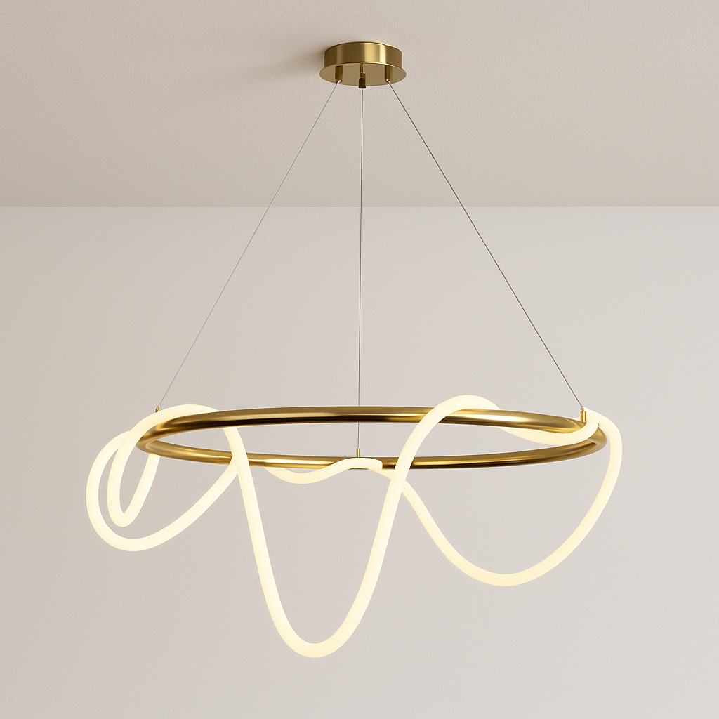 Luminária Pendente Moderno Minimalista Spirale Round