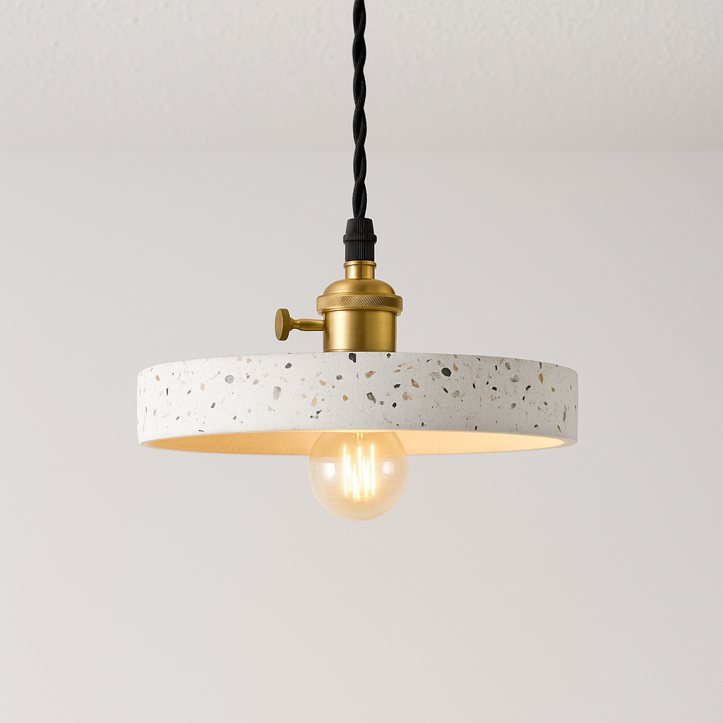 Luminária Pendente Moderna Industrial Retrô Granilite