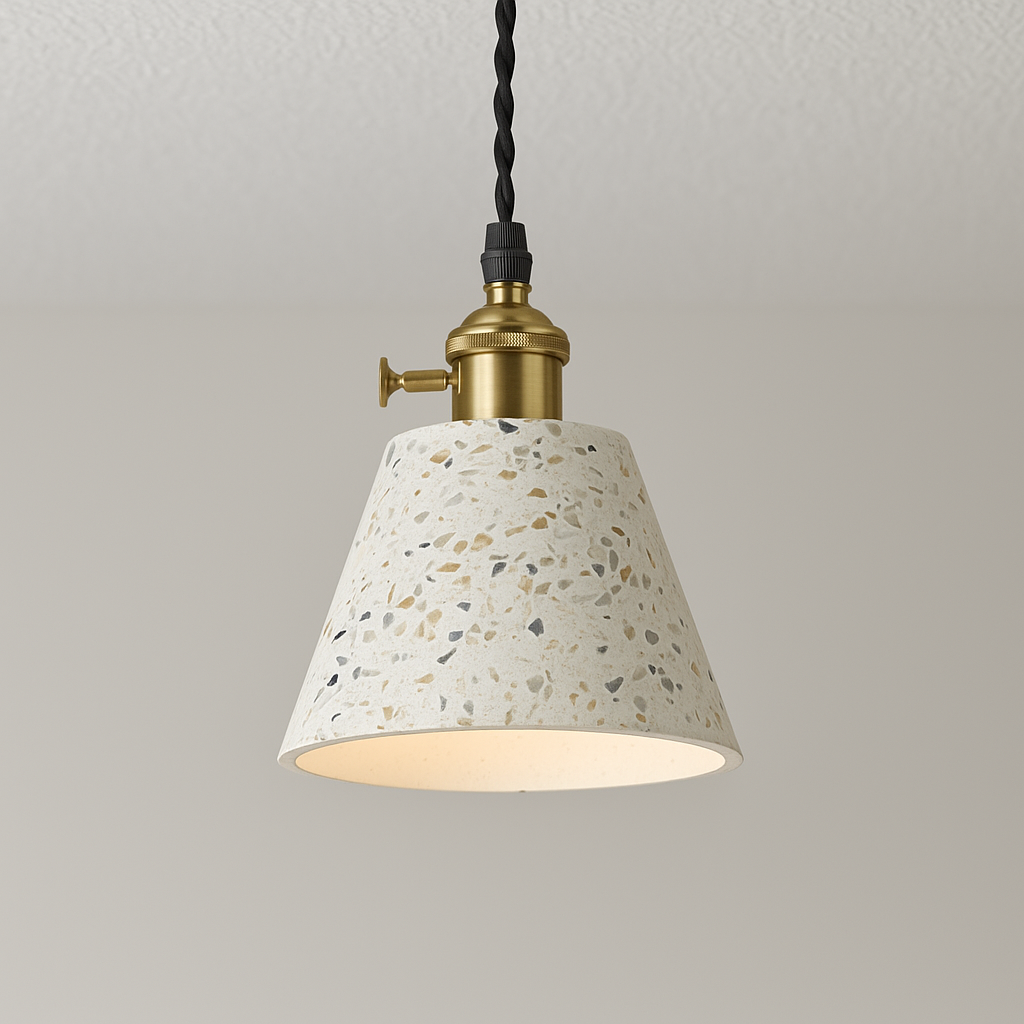 Luminária Pendente Moderna Industrial Retrô Granilite