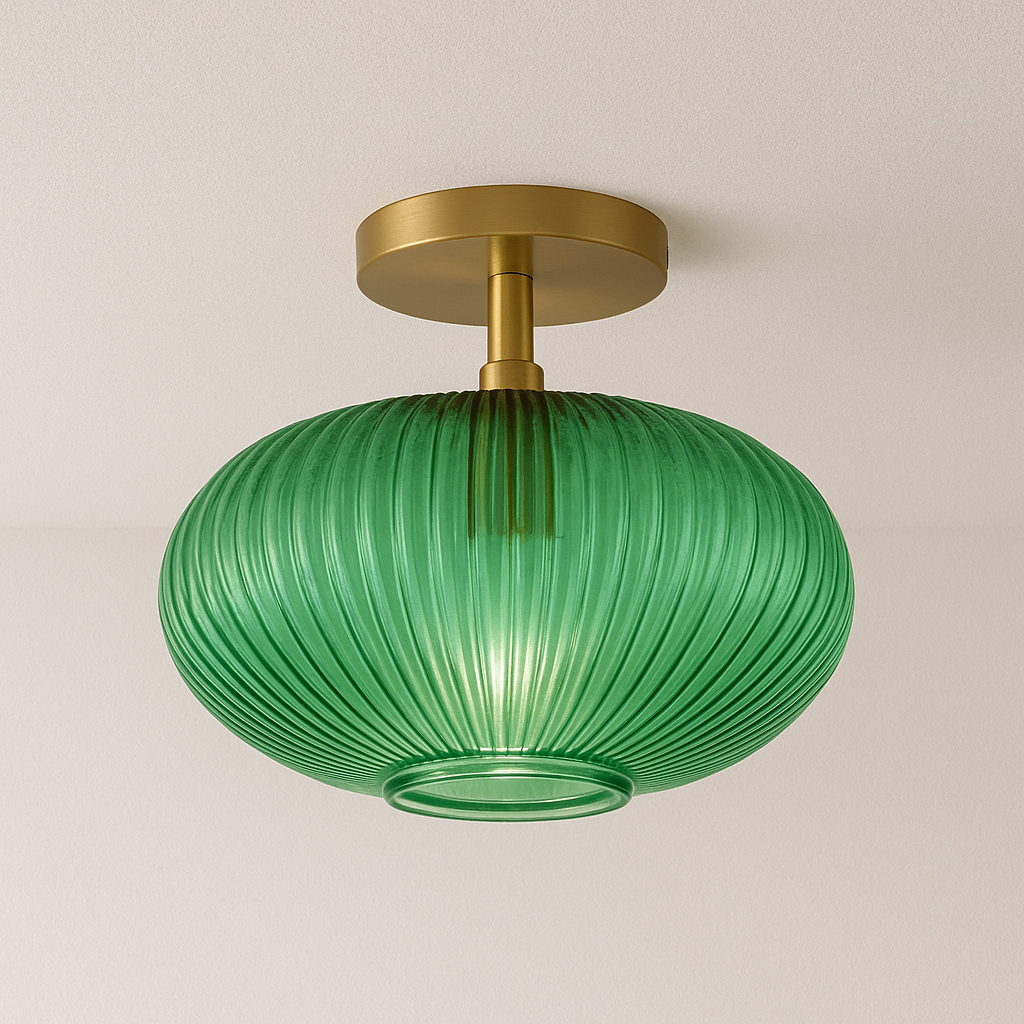 Luminária Plafon Moderna Minimalista Vidro Atter