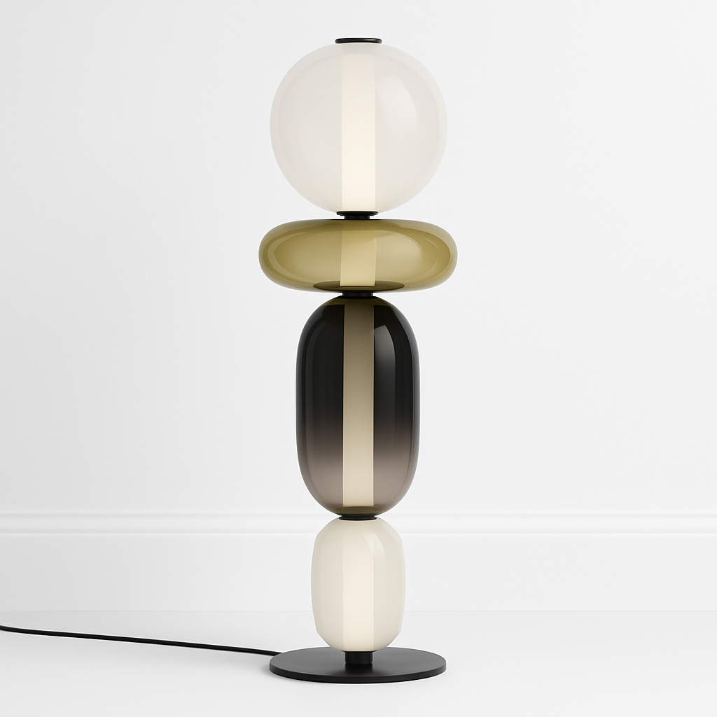 Luminária de Mesa Moderna Minimalista LED Vidro Sole