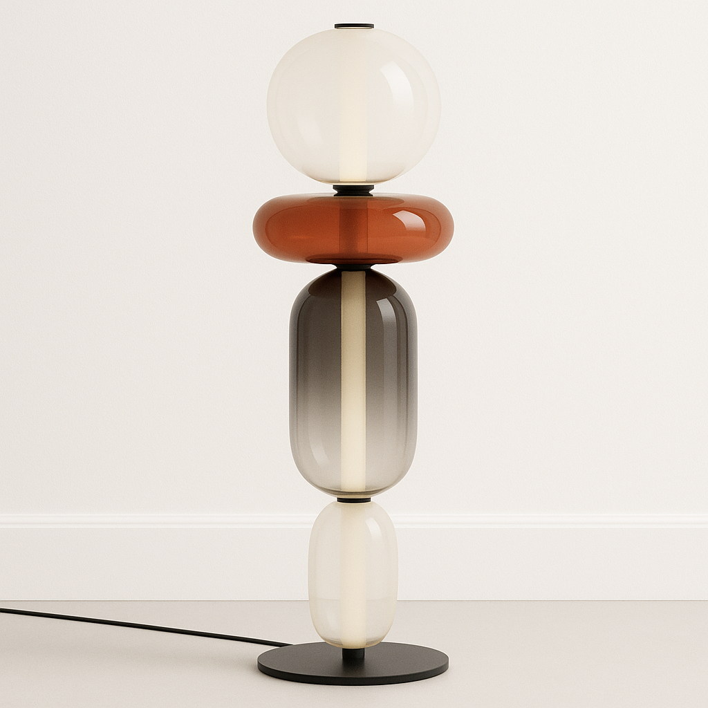 Luminária de Mesa Moderna Minimalista LED Vidro Sole