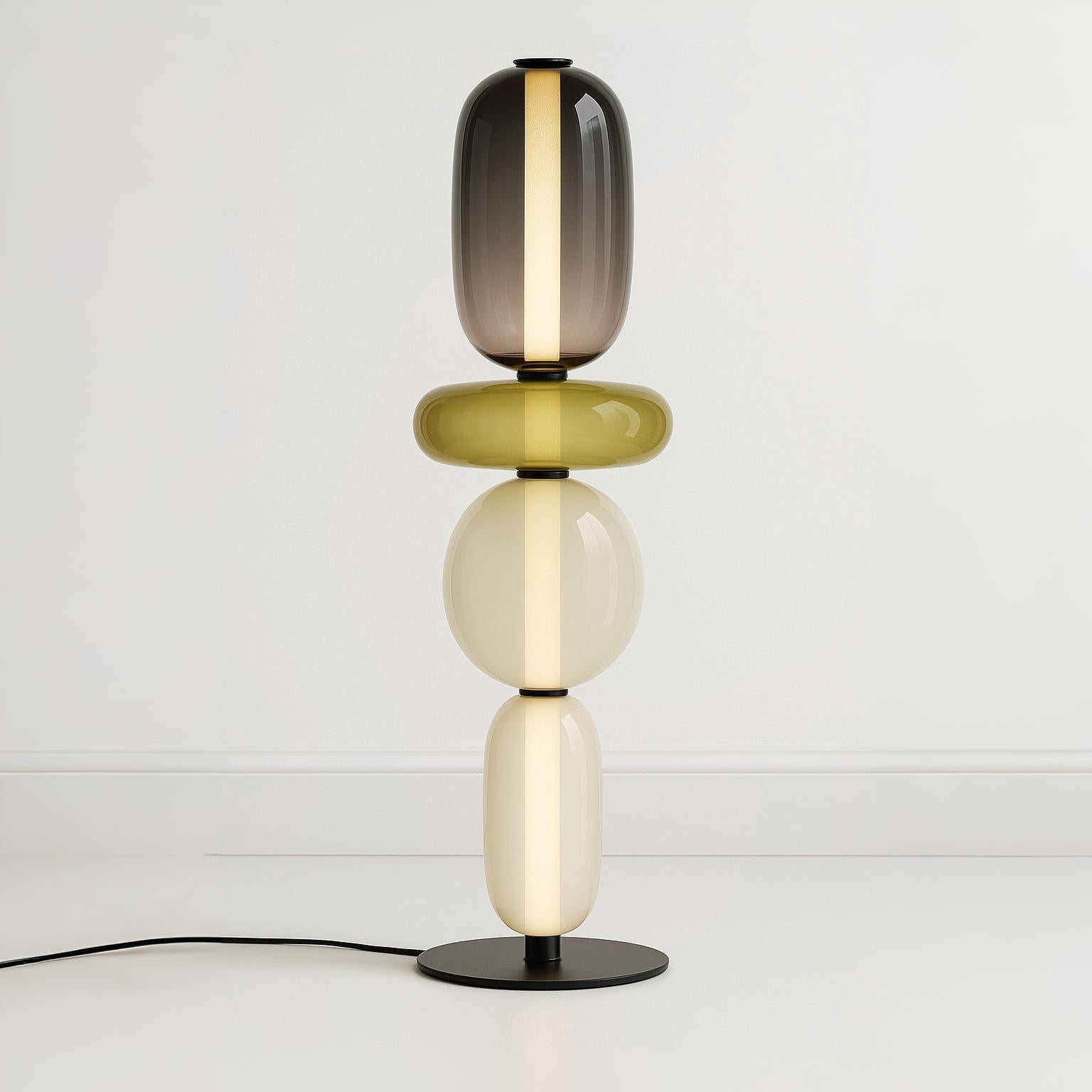 Luminária de Mesa Moderna Minimalista LED Vidro Sole