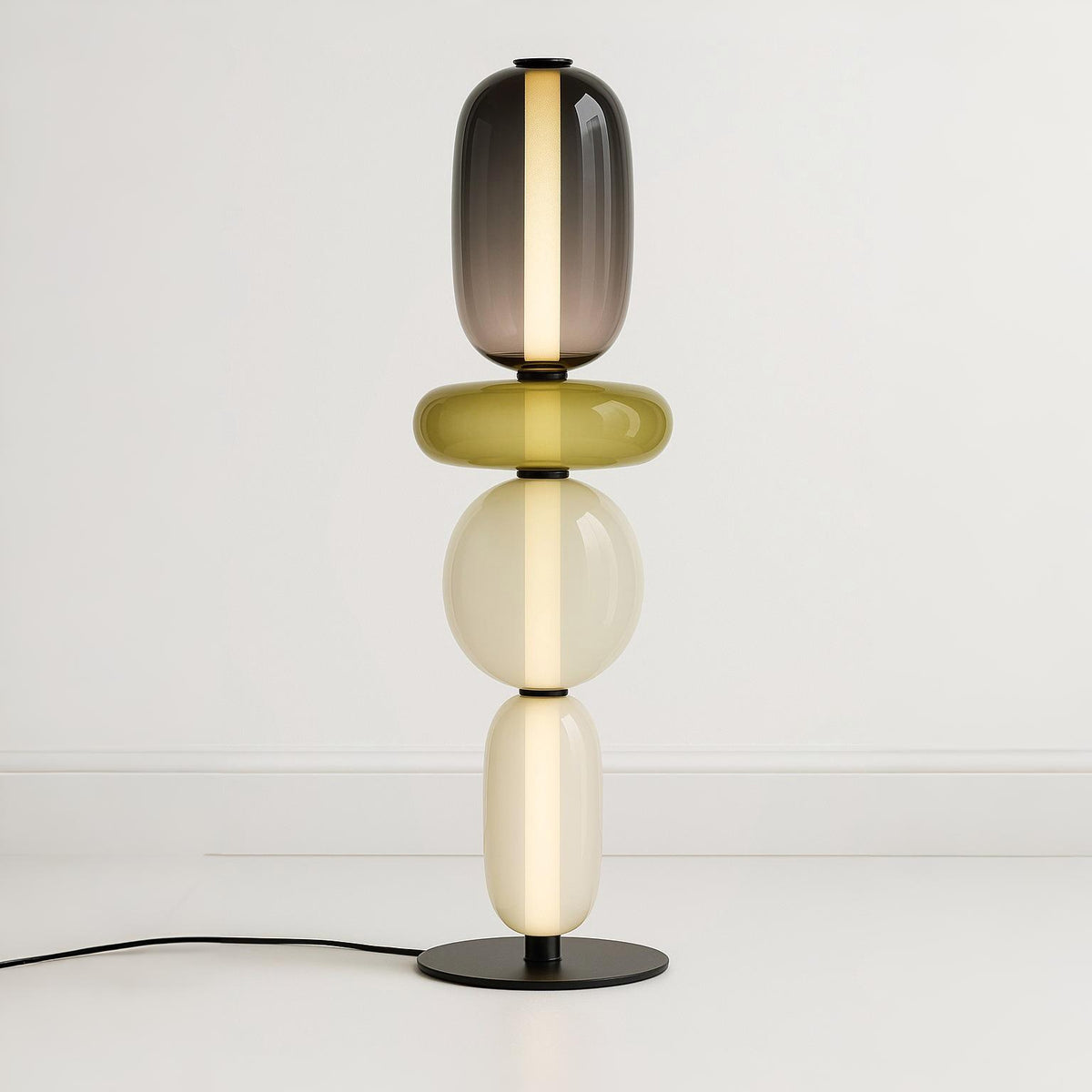 Luminária de Mesa Moderna Minimalista LED Vidro Sole