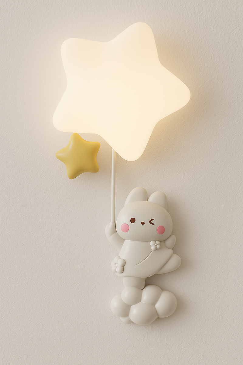 Luminária Arandela Moderna Infantil LED Acrílico Dream Cloud