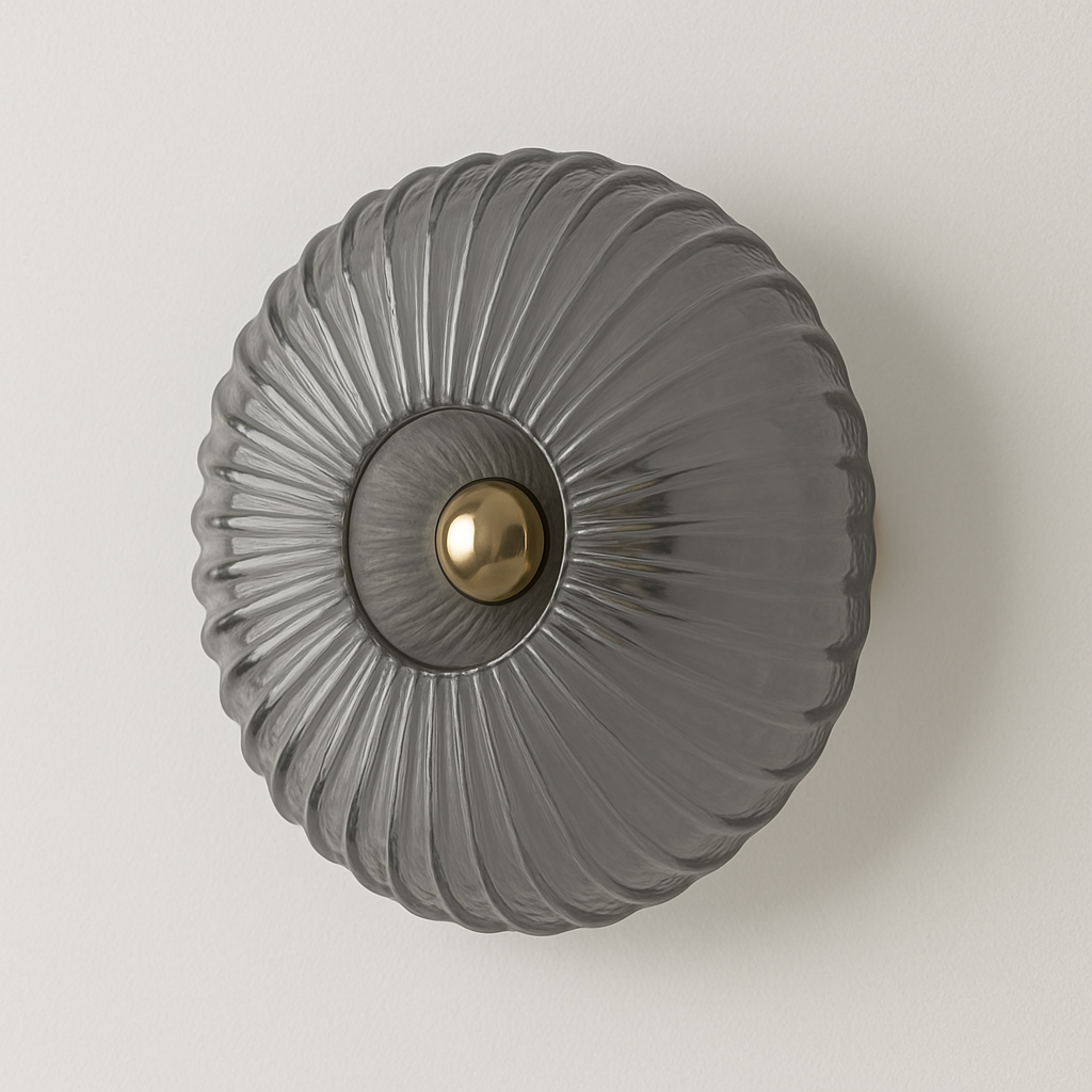 Luminária Arandela Moderna Minimalista Metal Vidro Kyle