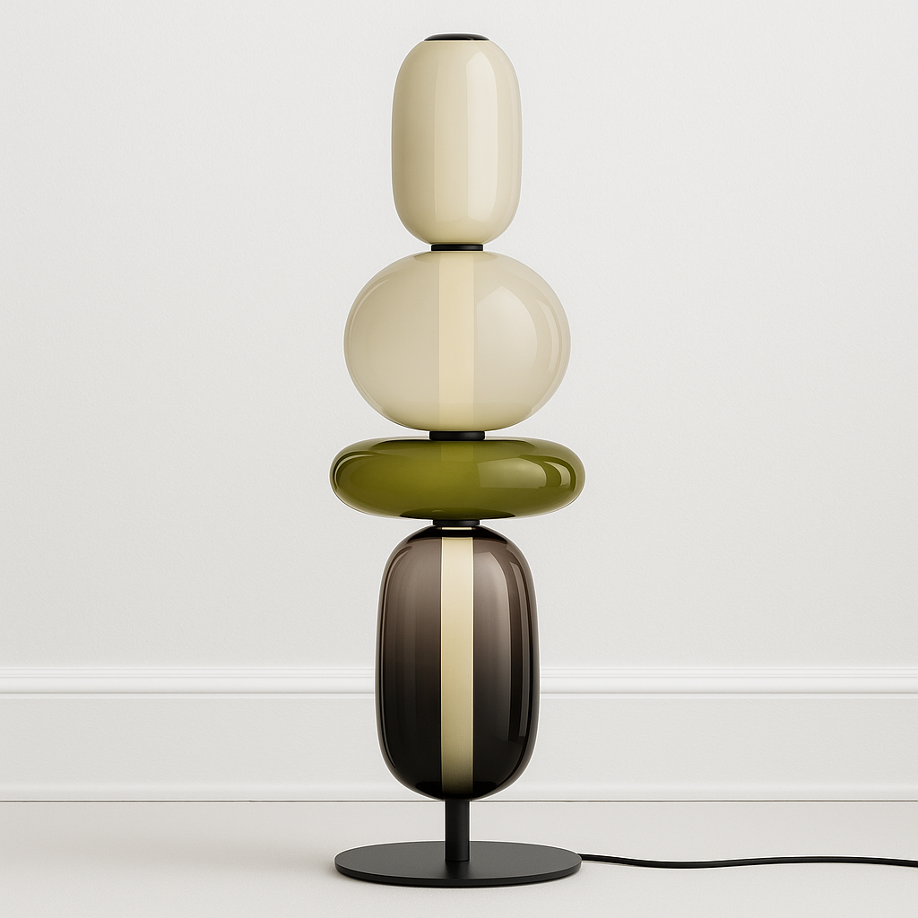 Luminária de Mesa Moderna Minimalista LED Vidro Sole