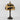 Luminária de Mesa Retrô Minimalista Vidro Resina Metal Bat
