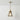 Luminária Pendente Clássico Retrô Vintage Vidro Metal Dourado Pawe