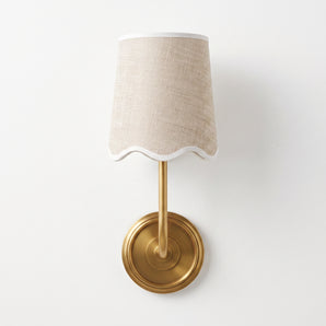Luminária Arandela Clássica Minimalista Metal Tecido Luka
