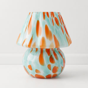 Luminária de Mesa Moderna Minimalista Vidro Qena