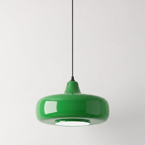 Luminária Pendente Retrô Vidro Metal Aliano