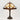 Luminária de Mesa Retrô Minimalista Resina Vidro Metal Caves