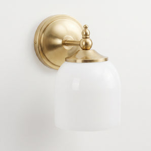 Luminária Arandela Clássica Minimalista Metal Vidro Ogre