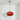 Luminária Pendente Moderna Retrô Vintage Vidro Metal Globo Vermelho Ploiesti