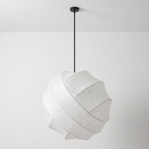 Luminária Pendente Minimalista Tecido Metal Ingria