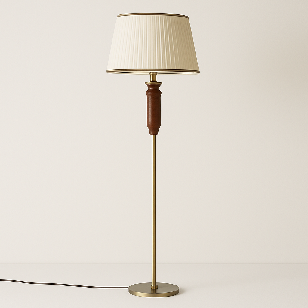 Luminária De Piso Moderna Minimalista Tecido Jozu