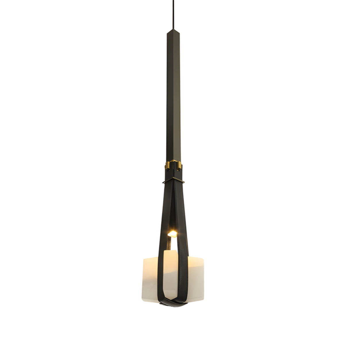 Luminária Pendente Moderna Minimalista LED Resina Metal Gon