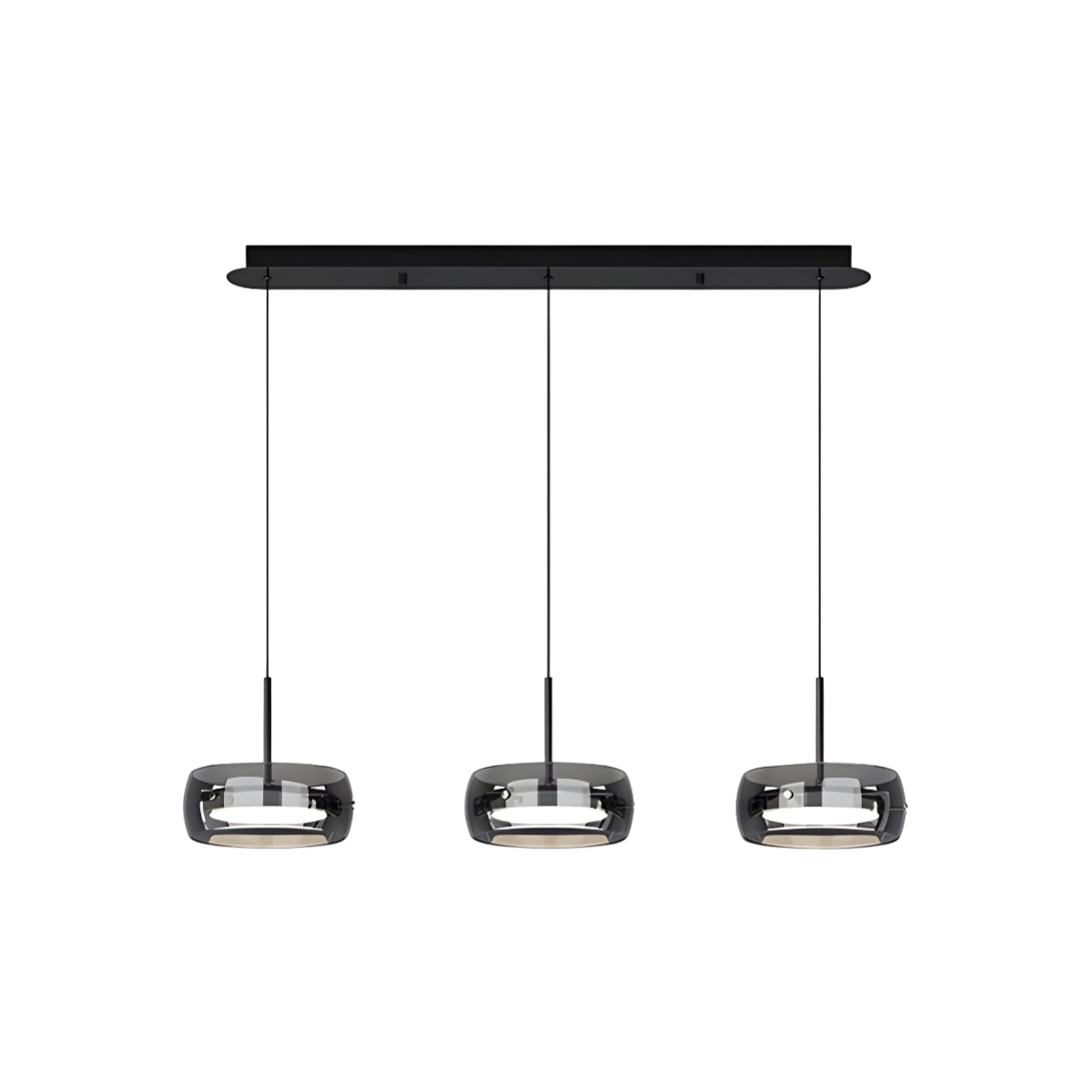 Luminária Pendente Moderna Minimalista LED Vidro Metal Cantille