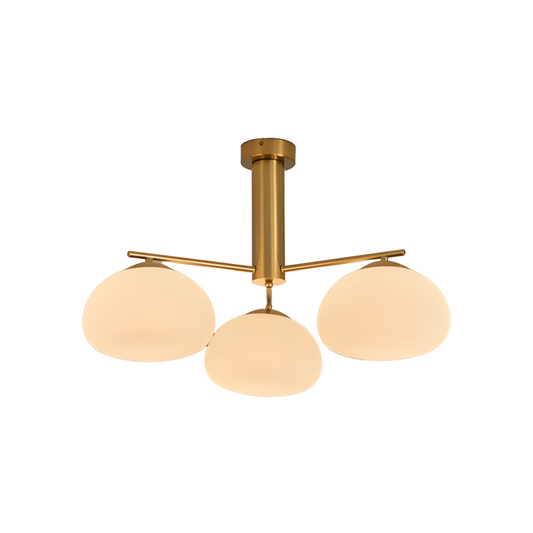 Luminária Plafon Moderna Minimalista Metal Vidro Kari