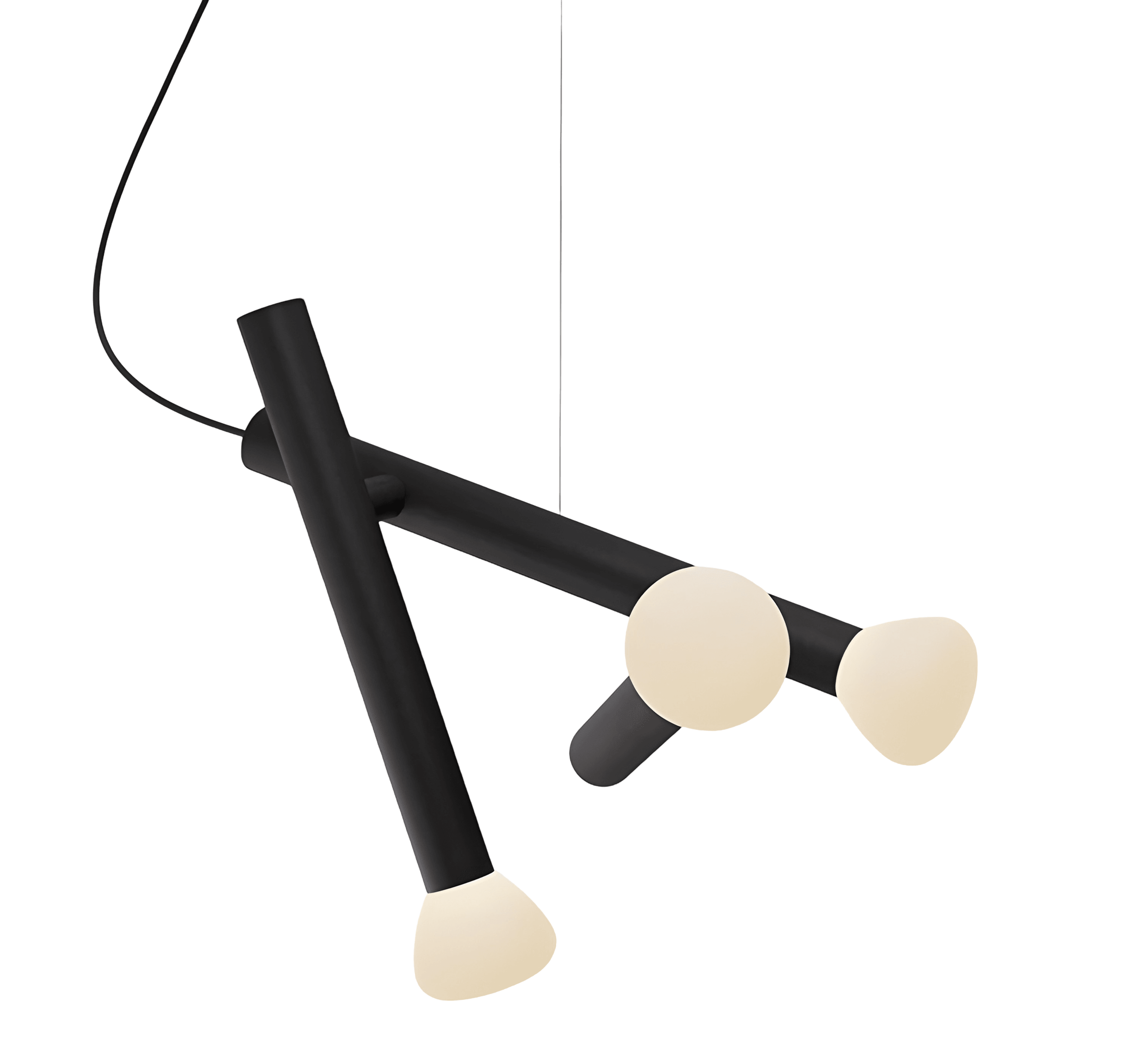 Luminária Pendente Moderna Minimalista Metal LED Trix - A / 3 lâmpadas