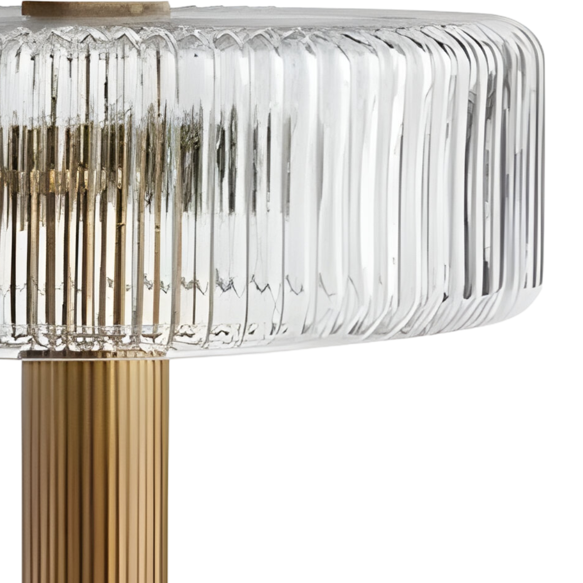 Luminária De Mesa Abajur Moderna Minimalista Vidro Metal Kayo