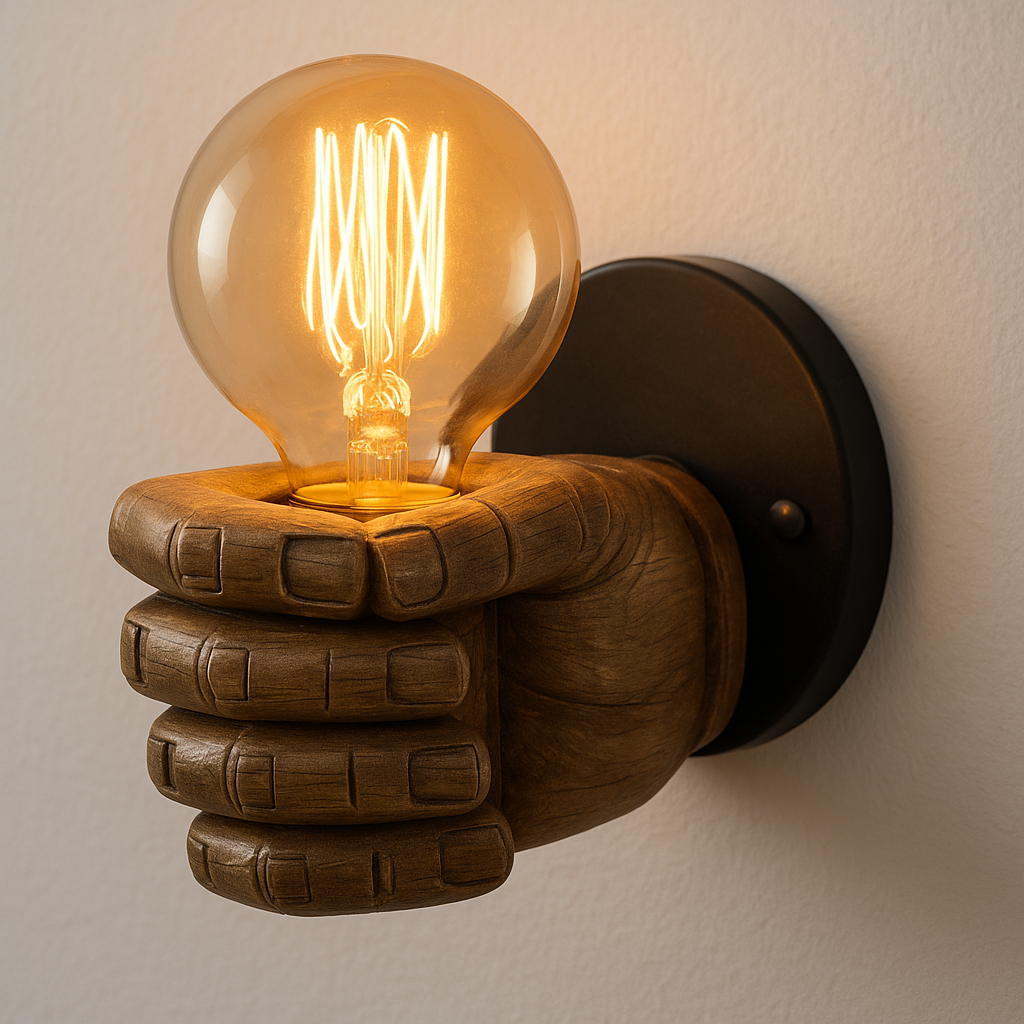 Luminária Arandela Moderna Industrial Retrô Hand