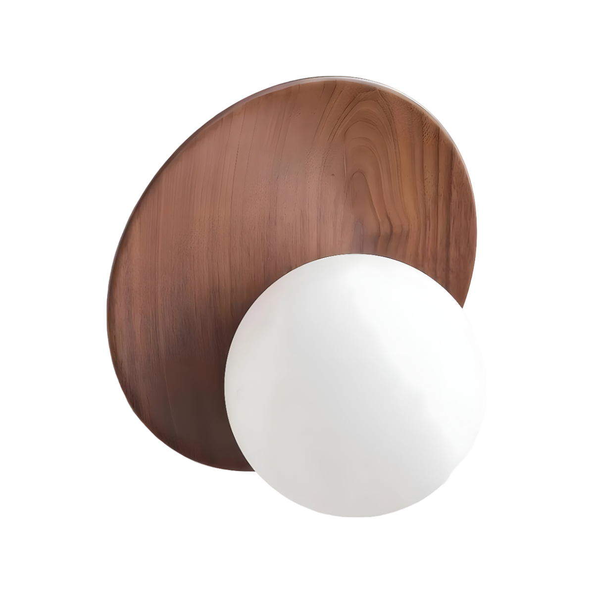 Luminária Arandela Moderna Minimalista LED Madeira Ilumi