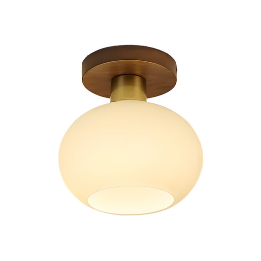 Luminária Plafon Minimalista Tecido Metal Hella