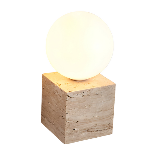 Luminária Arandela Moderna Minimalista Mármore Travertino Stellar Medieval