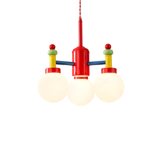  Luminária Pendente Moderna Minimalista Infantil Metal Vidro Ziago