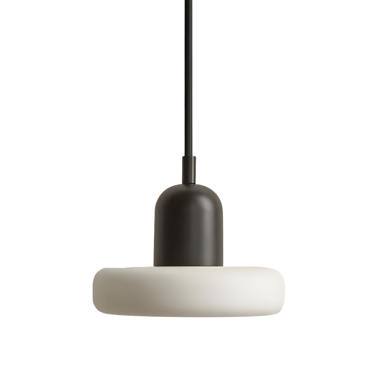 Luminária Pendente Moderna Minimalista Vidro Metal Fahama