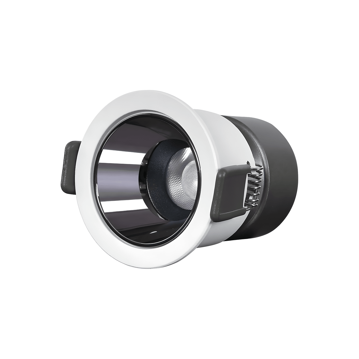 Luminária Spot Embutir Moderno Minimalista Redondo LED Nex - Fumê e Branco / Branco Quente (3000K) / 9W