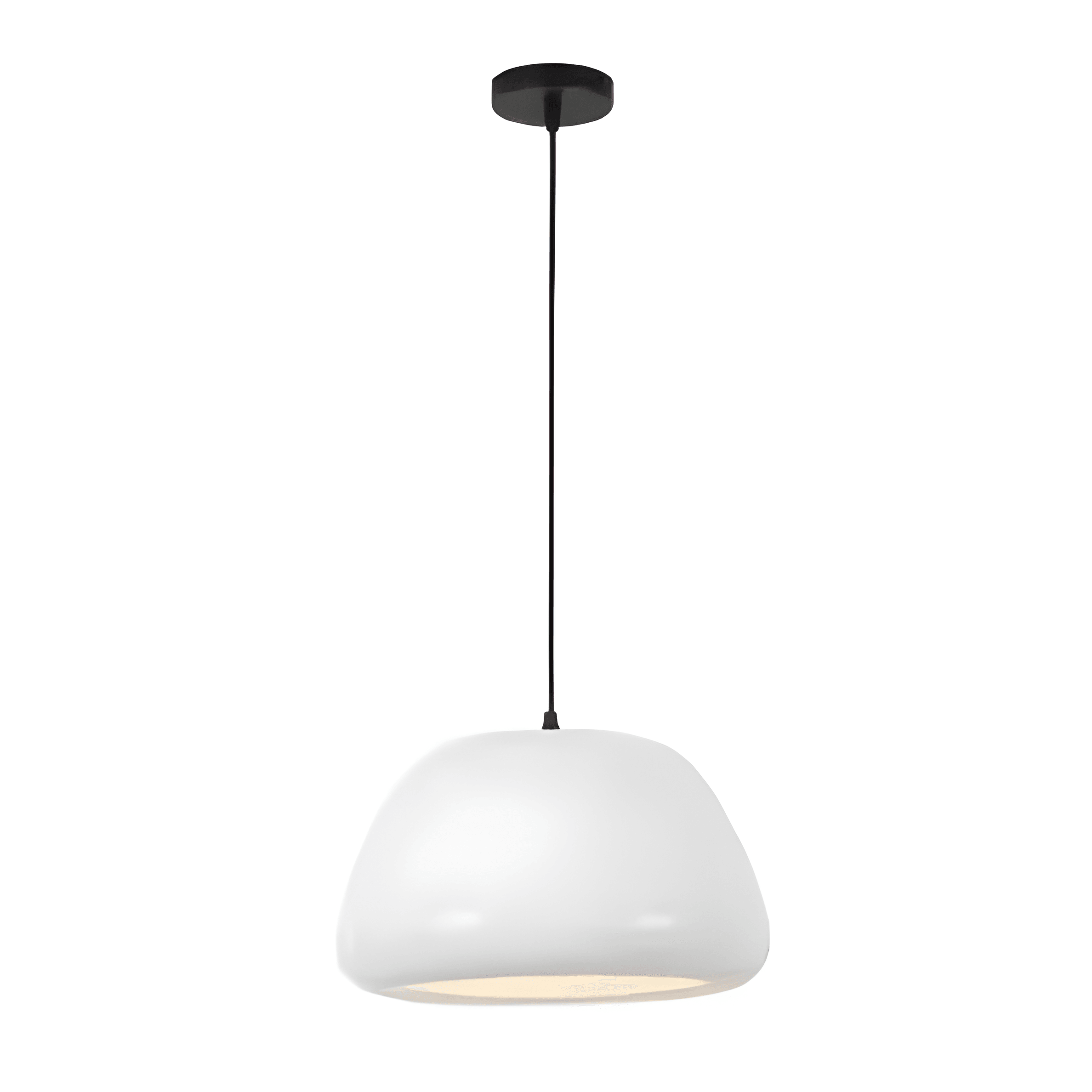 Luminária Pendente Moderna Minimalista Clove - Branco / Ø32cm