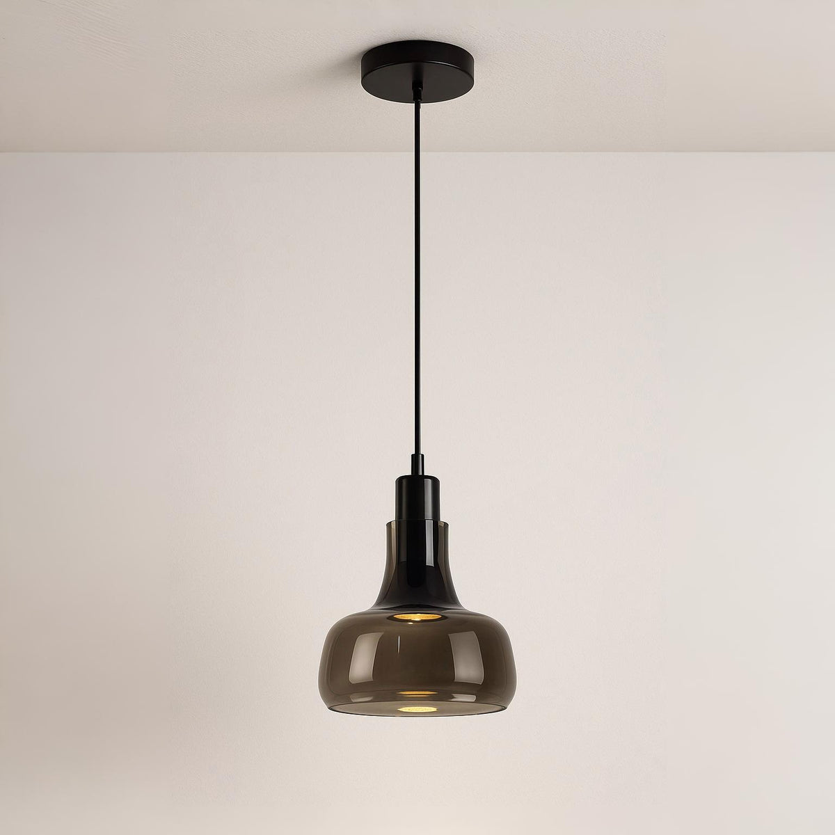 Luminária Pendente Moderna Minimalista Metal Vidro Nilo