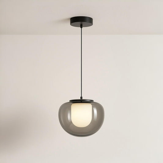 Luminária Pendente Moderna Minimalista Metal Vidro Oris