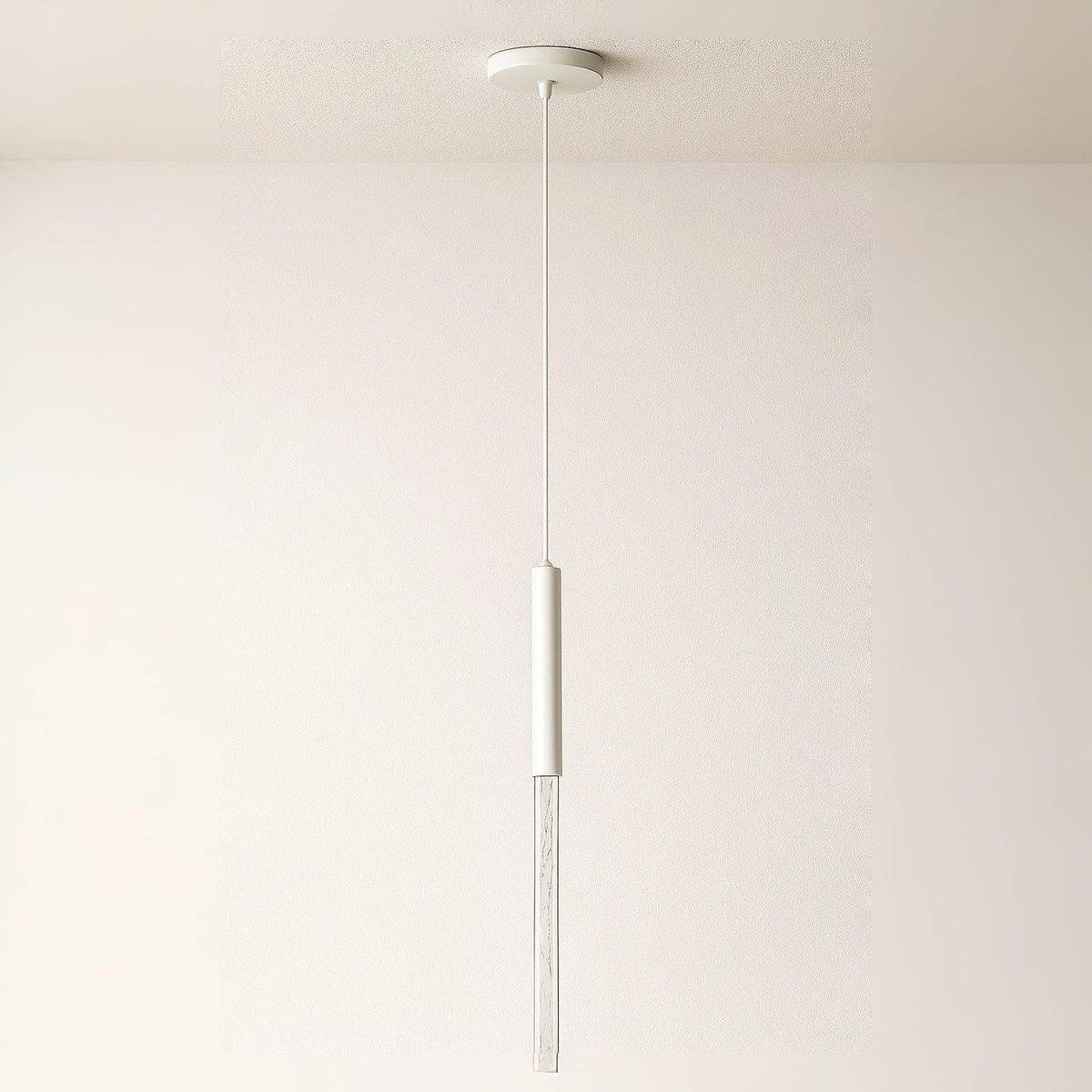 Luminária Pendente Moderna Minimalista Metal Vidro Tubo Sora