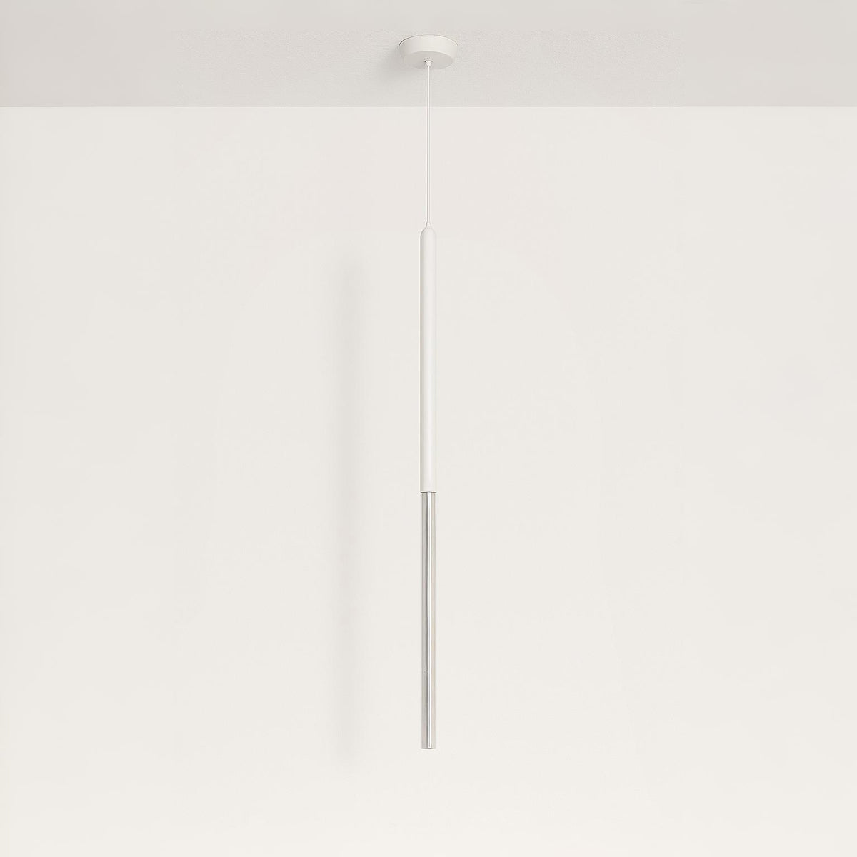 Luminária Pendente Moderna Minimalista Metal Vidro Tubo Sora