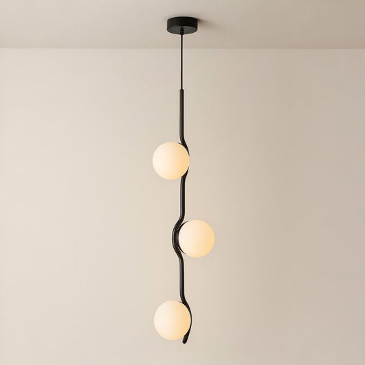 Luminária Pendente Moderna Minimalista Globo Bola Vidro Metal Capri