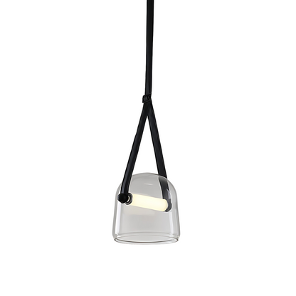 Luminária Pendente Minimalista Moderna Vidro LED Artz