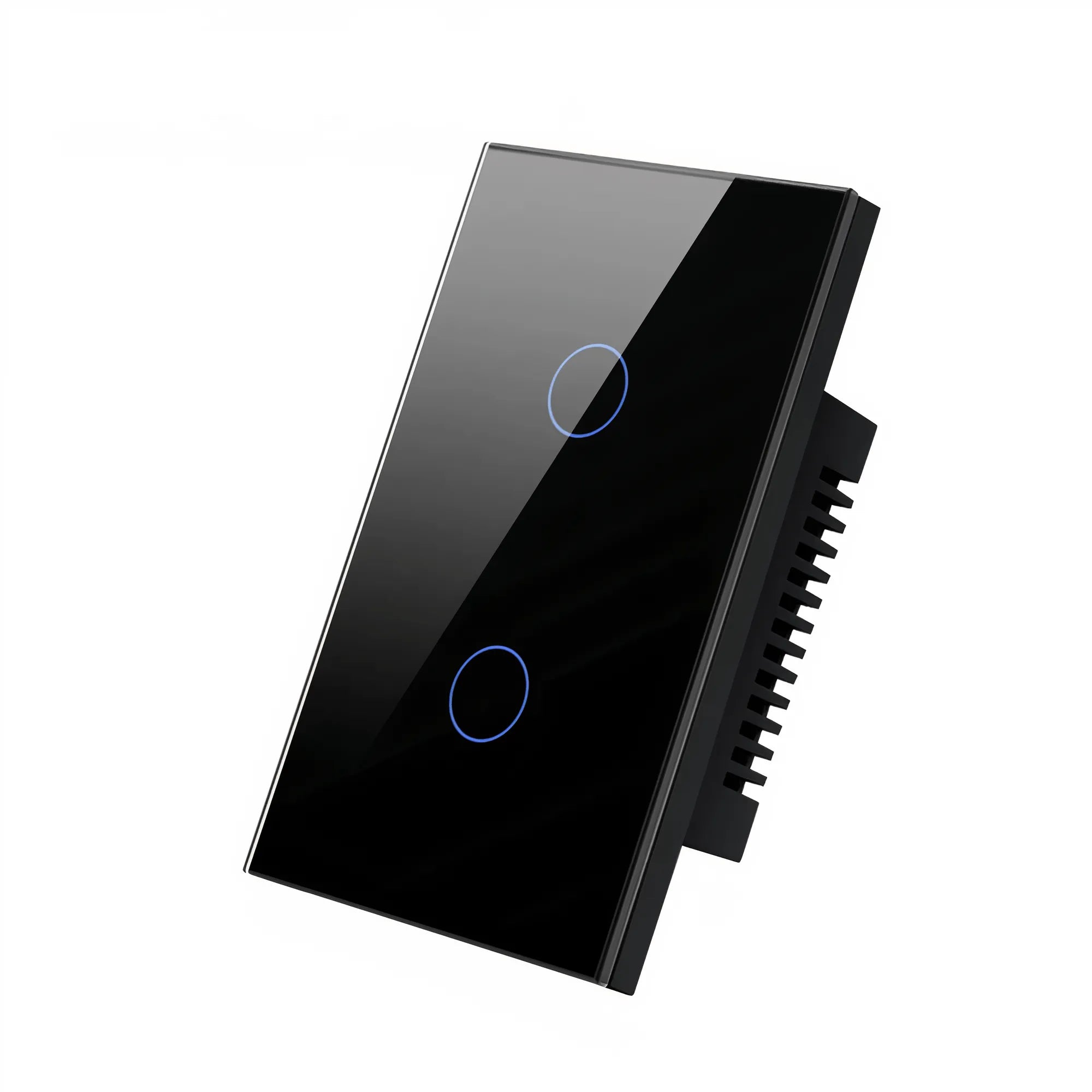 Interruptor Inteligente Smart Wi-Fi Alexa Touch Vidro Temperado Preto 4x2 - 2