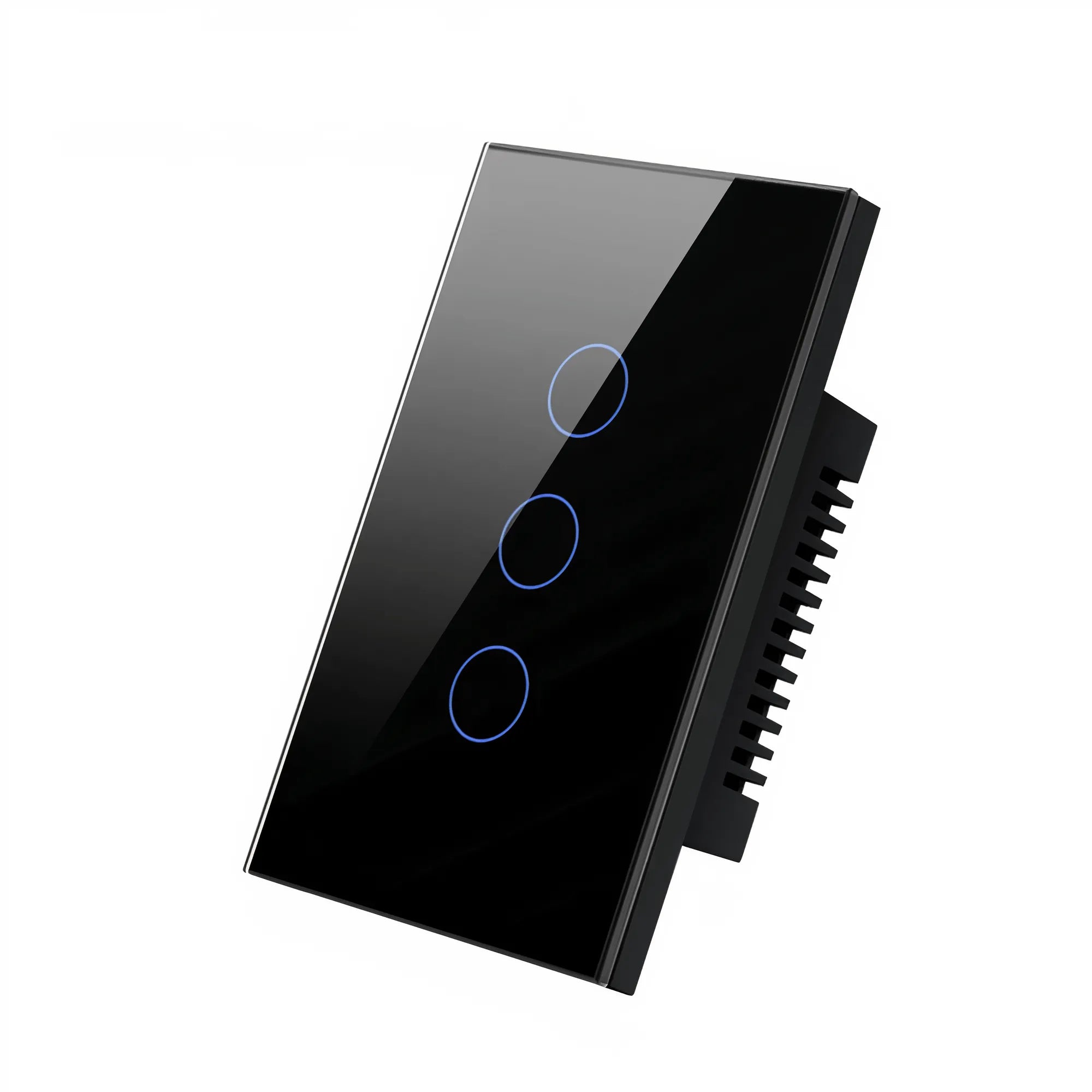 Interruptor Inteligente Smart Wi-Fi Alexa Touch Vidro Temperado Preto 4x2 - 3