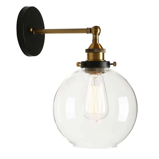 Luminária Arandela Moderna Industrial Retrô Globo de Vidro Corn - ORNE™ — decor studio