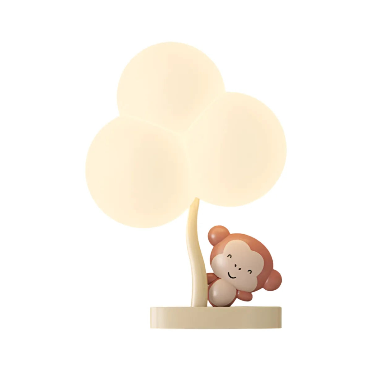 Luminária Arandela Moderna Infantil LED Acrílico Tree Lumi - Ø18cm / Macaco / Branco Quente (3000K) / 220v / Resina e Acrílico