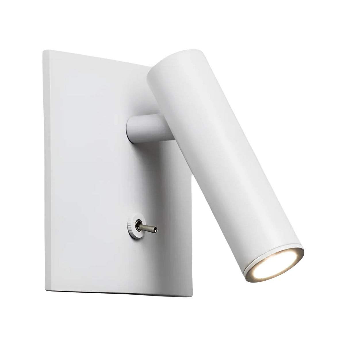 Luminária Arandela Moderna Minimalista Articulada Direcionável Metal LED Syd - Quadrado / Branco / Branco Quente (3000K)